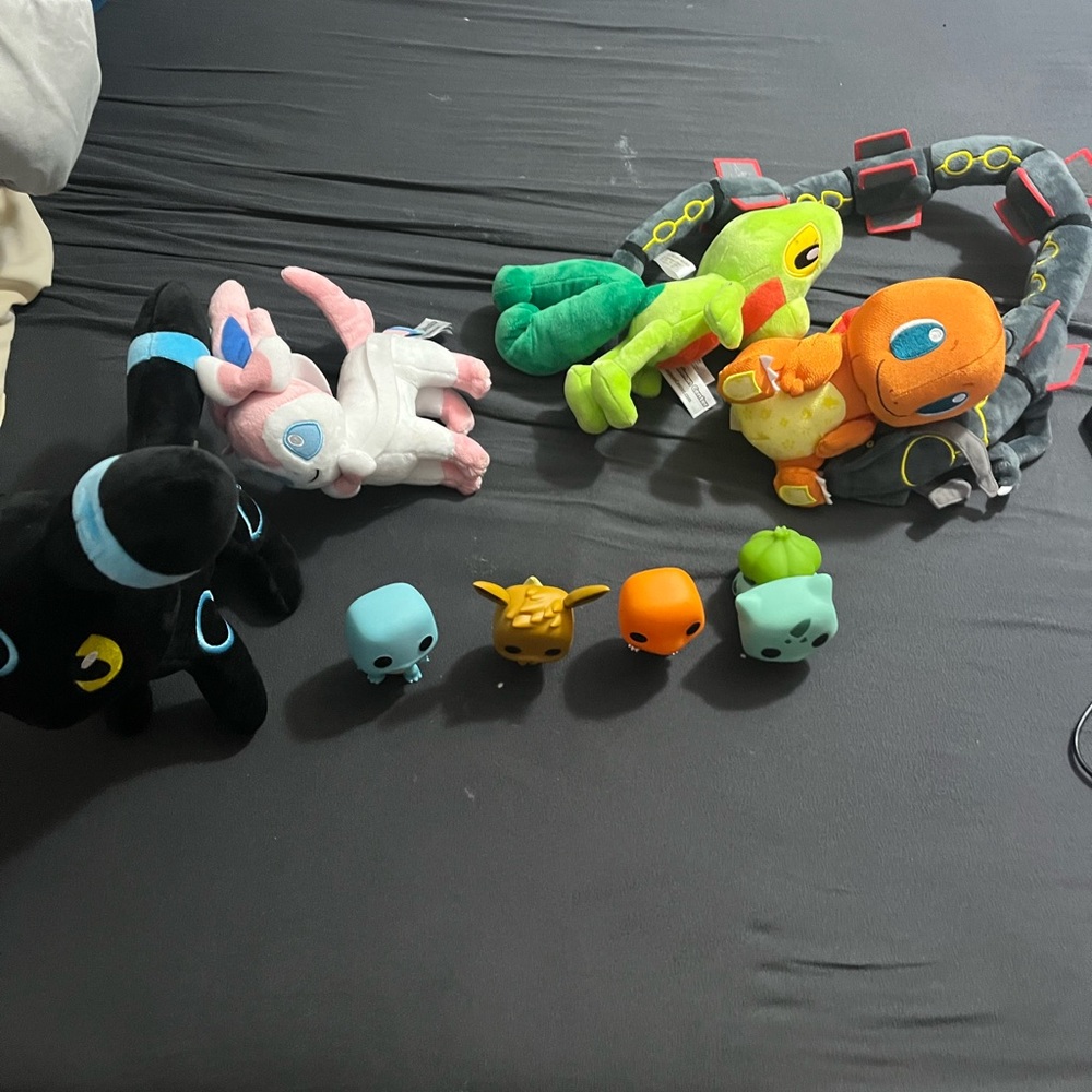 Pokémon bundle of plushes and funkopops
